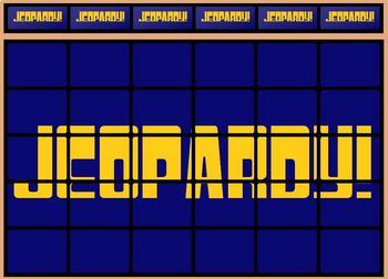 Preview of Jeopardy Game Template