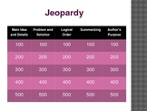 Jeopardy Game for Comprehension Strategies 