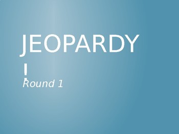 Preview of Jeopardy Game for NWEA MAP Language Review