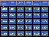 Jeopardy Game for Percents Unit (6th Grade Common Core)