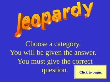Preview of Jeopardy Game of Technology Knowledge