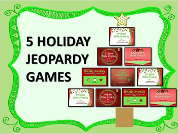 Preview of Jeopardy Games (K-3 Holiday Editions)