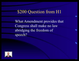Jeopardy Law Game Constitution Bill of Rights