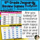 Jeopardy Math Games Review Bundle | Powerpoint and Google Slides