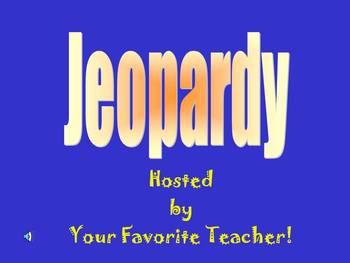 Preview of Jeopardy Math Review Game!