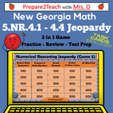 Jeopardy New Georgia Math Numerical Reasoning 2 in 1 Game 