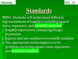 Jeopardy PowerPoint Game - Exponents & Scientific Notation