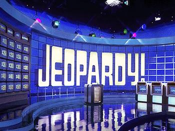 Preview of Jeopardy PowerPoint Game Show Template Zoom GOOGLE Slides