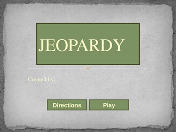 Preview of Jeopardy PowerPoint Template PPTX Format