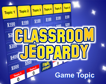 Preview of Jeopardy PowerPoint Template - Plays Like Jeopardy
