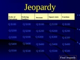 Jeopardy Powerpoint Game