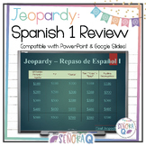 Review of Spanish 1 Jeopardy Game