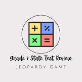 Jeopardy Review Game for Grade 7 NYS Test
