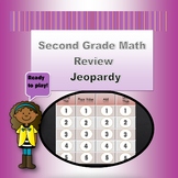 Jeopardy Review Math Game for Second Grade