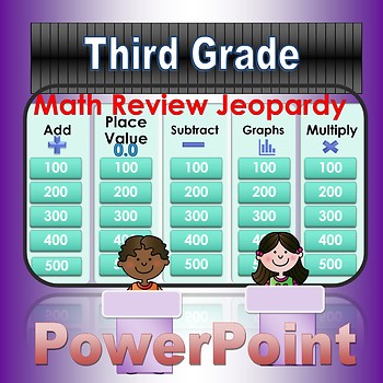 Preview of Jeopardy Review Game for Third Grade