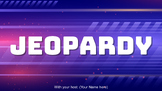 Jeopardy Review Template