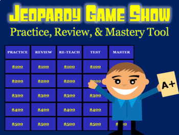 Preview of Understanding Tenths Review: Math Jeopardy Game Show