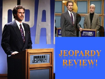 Preview of Jeopardy Review game blank template