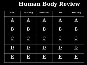 Preview of Jeopardy: Review of the Respiratory & Digestive Systems