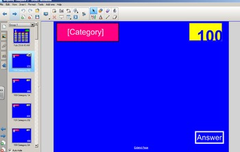 Preview of Jeopardy Style Smart Notebook Interactive