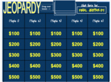 Jeopardy Template