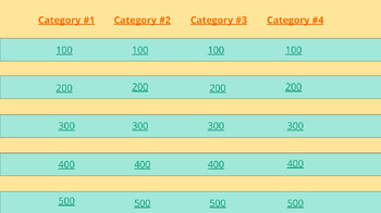 Preview of Jeopardy Test Review