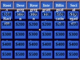 Jeopardy!  (adaptable for all subjects and grades)
