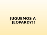 Jeoperdy game for Elementary Spanish