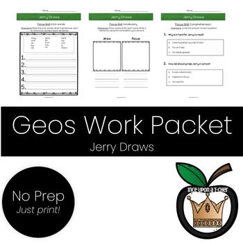 Preview of Jerry Draws - Geos Work Packet