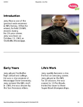 Jerry Rice Bio And Facts