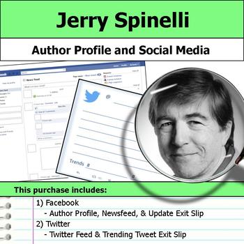 Preview of Jerry Spinelli - Author Study - Profile and Social Media