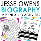 Jesse Owens Biography Reading Passages Activities Black Hi