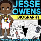 Jesse Owens Reading Passage Biography Research Comprehensi