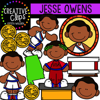 Preview of Jesse Owens Clipart {Creative Clips Clipart}