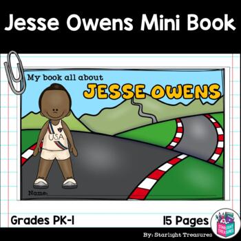 Preview of Jesse Owens Mini Book for Early Readers: Black History Month