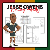 Jesse Owens - Reading Activity Pack | Black History Month 