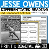 Jesse Owens Reading Passage and Worksheets PRINTABLE and DIGITAL