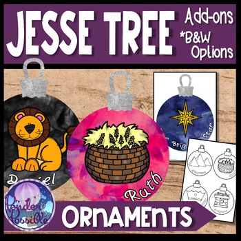 Preview of Jesse Tree Advent Extra Ornaments