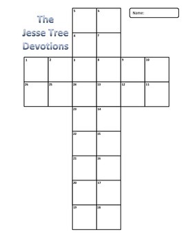 Preview of Jesse Tree Devotion Readings Cross