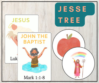 Jesse Tree Ornaments & Cards by The Catholic Online Teacher | TPT