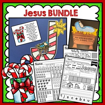 Jesus Activity Bundle, Christmas Activities Kindergarten by KinderBeez