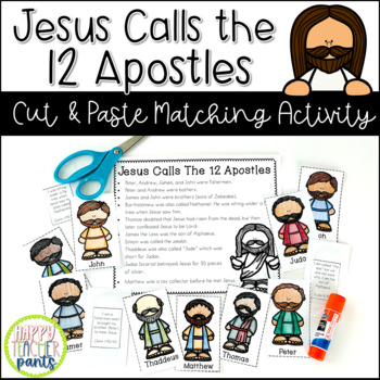 Preview of Jesus Calling the 12 Apostles Fact Matching Activity