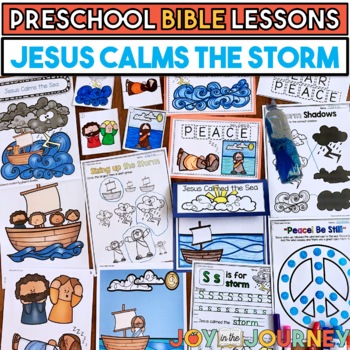Preview of Jesus Calms the Storm (Preschool Bible Lesson)