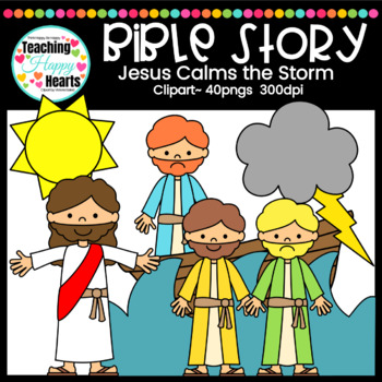 Preview of Jesus Calms the Storm Clipart