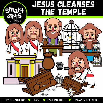 Jesus Cleanses the Temple Clip Art by Smart Arts For Kids | TpT