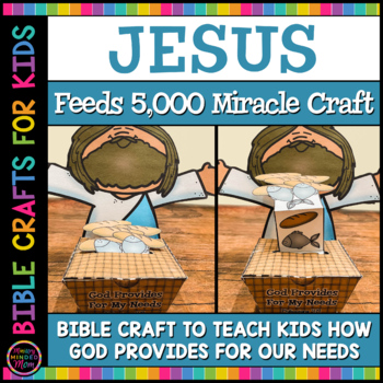 Preview of Jesus Feeds 5000 Craft | Bible Craft For Jesus Feeding the 5,000 (Five Thousand)