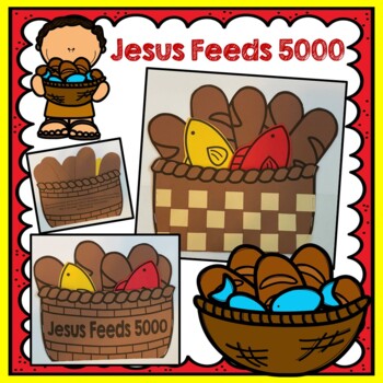 Jesus Feeds 5000 Craft, Miracle of Jesus by KinderBeez | TpT