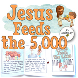 Jesus Feeds the 5,000 Bible Story Foldable Mini Book Grade