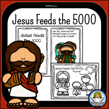 Jesus Feeds the 5000 Mini Book and Worksheets by Nicola Lynn | TpT