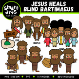 Jesus Heals Blind Bartimaeus Clip Art